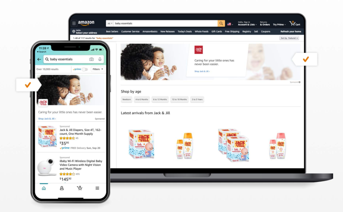 sponsored brand amazon esempio