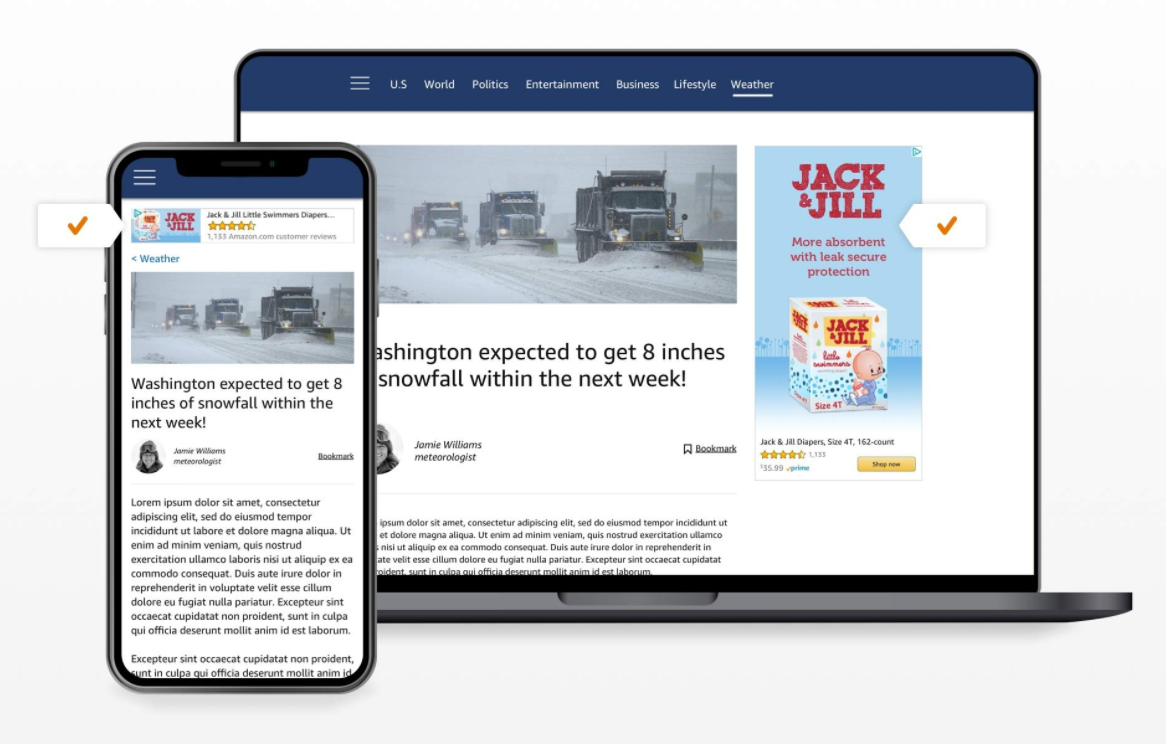 Sponsored display amazon esempio
